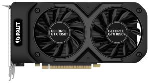 Palit GeForce GTX 1050 Ti 1366Mhz PCI-E 3.0 4096Mb 7000Mhz 128 бита DVI HDMI HDCP Dual OC