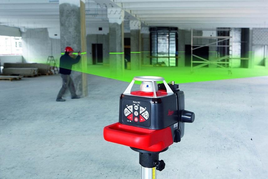 laser level on tripod