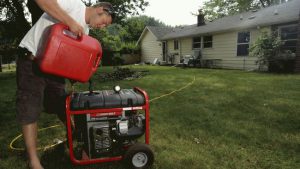 filling the generator