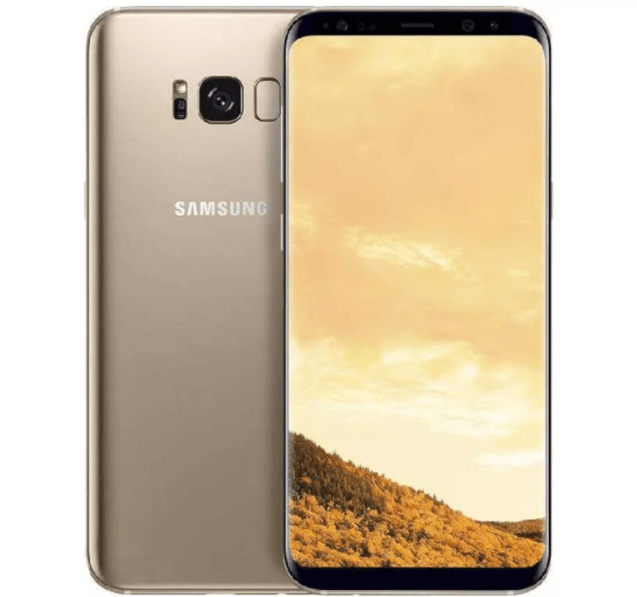 Samsung Galaxy S8 with curved screen