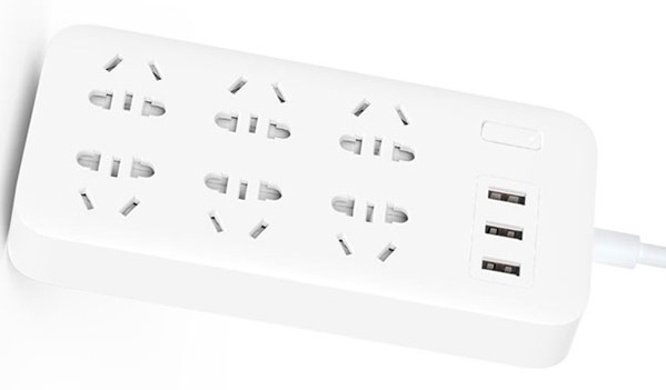 Защита от пренапрежение за интелигентен дом Xiaomi Mi Power Strip Quick Charger 2.0